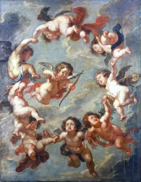 Putti- a Ceiling Decoration 1660