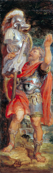 Romulus Setting up a Trophy 1625