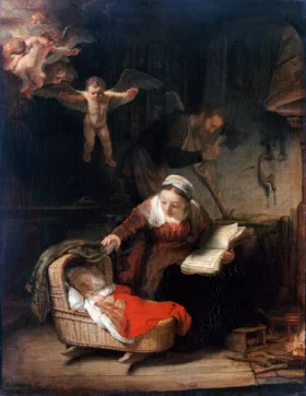 The Holy Family with Angels 1645