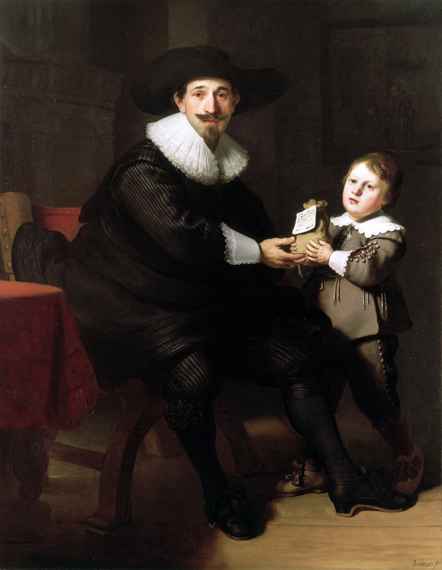 Jean Pellicorne with his son Casper 1633