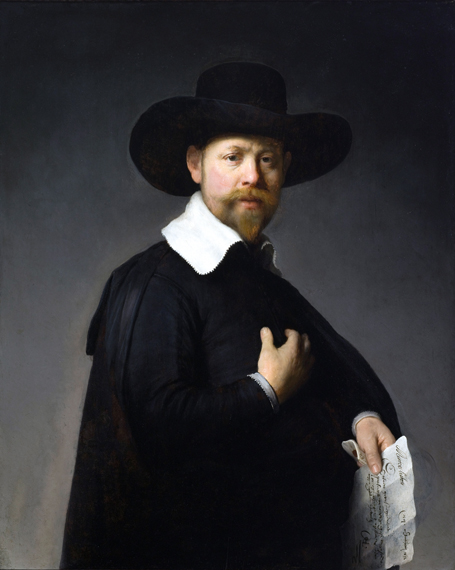 Marten Looten 1632 by Rembrandt, oil painting reproduction on canvas Marten Looten 1632
