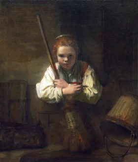 Girl with a Broom