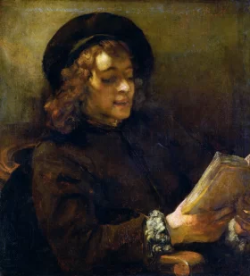 Titus van Rijn, the Artist's Son, Reading
