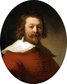 Les Arènes Portrait of a Man in a Red Coat 1633