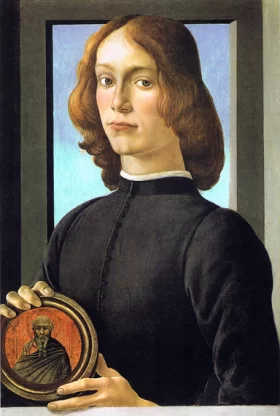 Placeholder-FB0212 Portrait of a young man with a medallion 1485