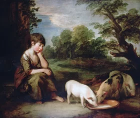 Girl with Pigs