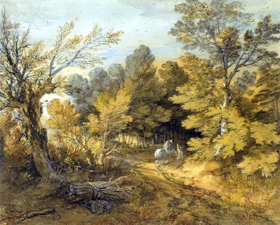 Wooded Landscape with Horseman