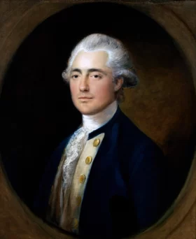 Portrait of British Navy Captain John Whitmore Chetwind 1785
