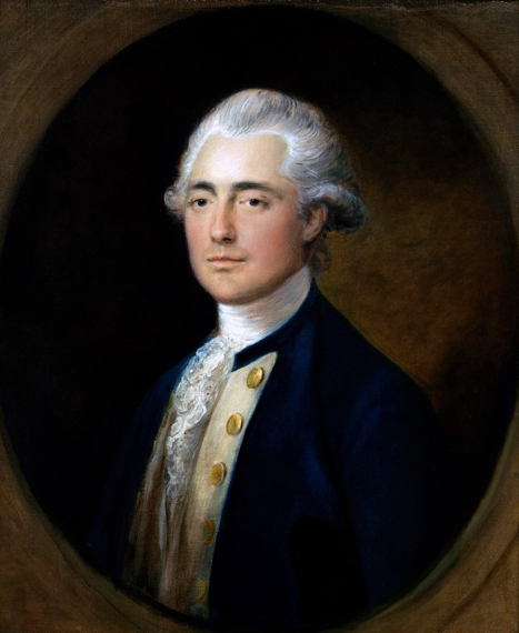 Portrait of British Navy Captain John Whitmore Chetwind 1785