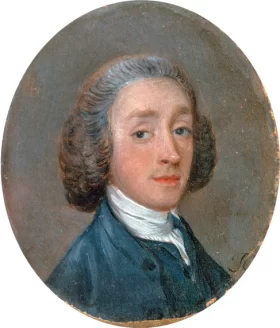 Geraniums Portrait of a Young Man with Powdered Hair 1750