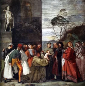 Diogenes throwing his bowl 1653 The Miracle of the Newborn Child 1511