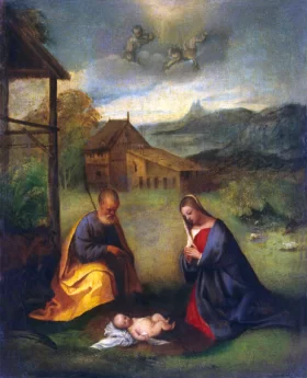 Landscape with the Ashes of Phocion 1648 Adoration of the Christ Child 1506