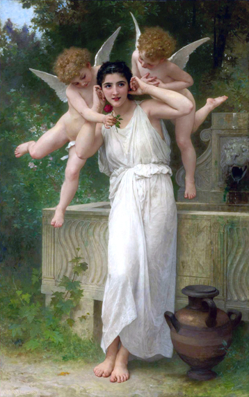 Youth (1893) by William-Adolphe Bouguereau, oil painting reproduction on canvas Youth (1893)