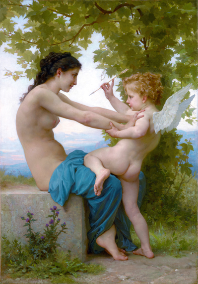 A Girl Defending Herself against Eros 1880