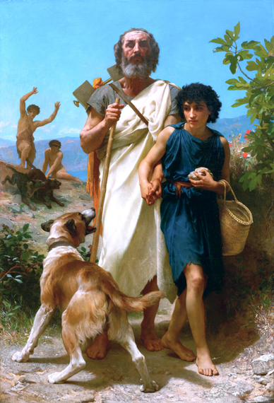 Homer and His Guide 1864