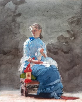 Woman Sewing 1876