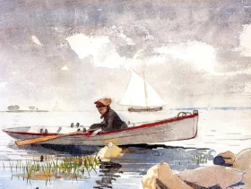 A Girl in a Punt, 1880