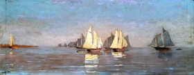Mackerel Fleet at Dawn, 1884