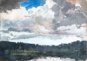 The Lone Boat, North Woods Club, Adirondacks 1892