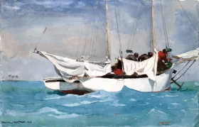 Key West, Hauling Anchor, 1903