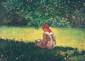 Reading by the Brook, 1879