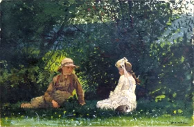 Scene At Houghton Farm 1878