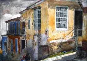 Santiago de Cuba, street scene 1885