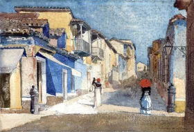 Street Scene, Santiago de Cuba 1885
