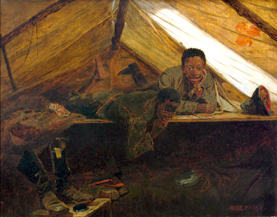 Army Boots 1865 by Winslow Homer, oil painting reproduction on canvas Army Boots 1865