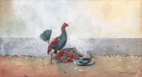 The Cock Fight 1885