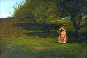 Jesus Walks on Water, 1863 Croquet Player, 1865