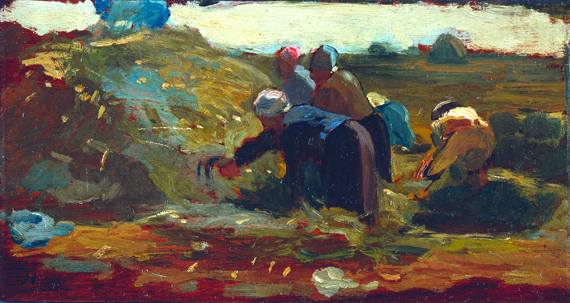 Women Working in a Field 1867 by Winslow Homer, oil painting reproduction on canvas Women Working in a Field 1867