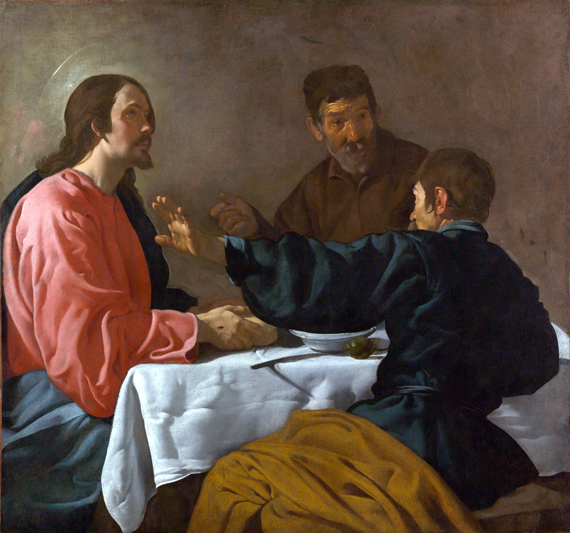 The Supper At Emmaus by Diego Velazquez, oil painting reproduction on canvas The Supper At Emmaus