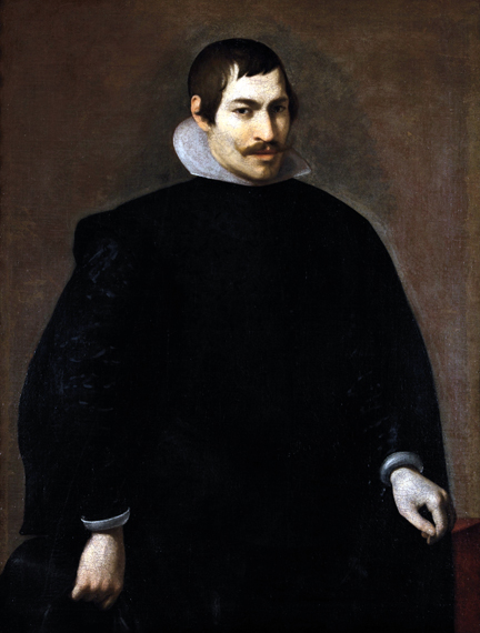 Retrato a tres cuartos de un caballero by Diego Velazquez, oil painting reproduction on canvas Retrato a tres cuartos de un caballero