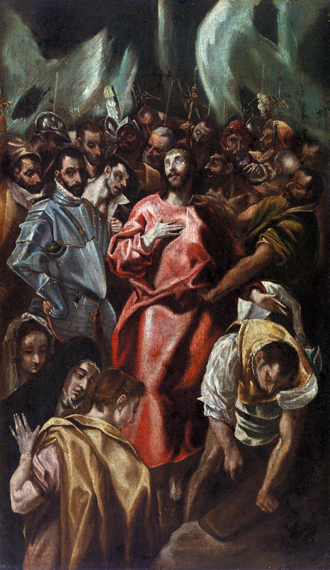 Disrobing of Christ (Espolio) by El Greco, oil painting reproduction on canvas Disrobing of Christ (Espolio)