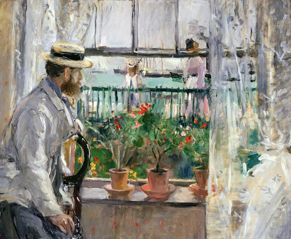 Eugène Manet à L’île De Wight 1875 by Berthe Morisot, oil painting reproduction on canvas Eugène Manet à L’île De Wight 1875