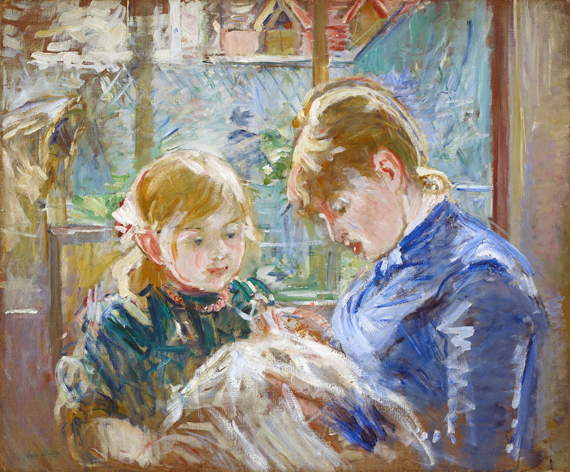 The Artist's Daughter, Julie, with her Nanny 1884
