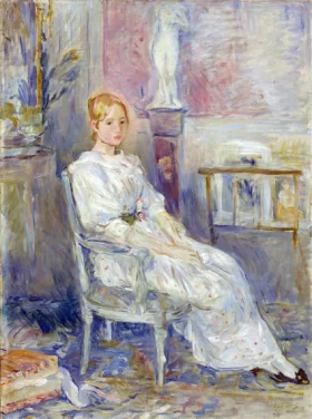 Alice Gamby dans le salon 1890