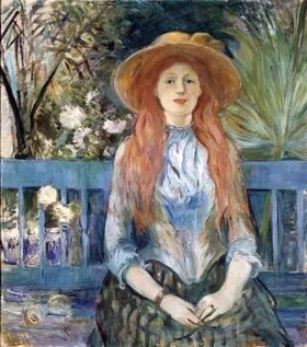 Jeune fille dans un parc