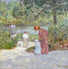 Descending the Steps, Central Park, 1895