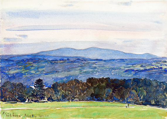 White Mountains from Poland Springs 1917