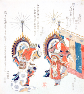 Two Soldiers Beating Drums