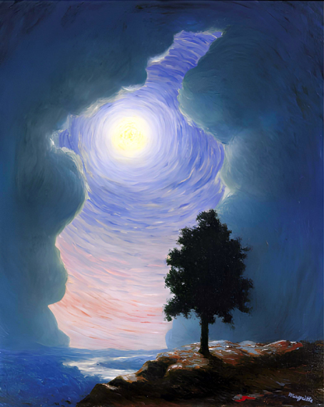 L’Écho by René Magritte, oil painting reproduction on canvas L'Écho
