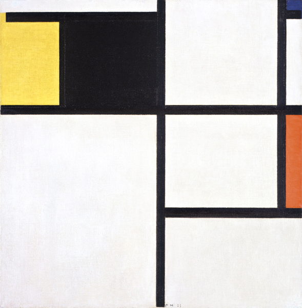 Tableau (yellow, black, blue, red and grey) 1929