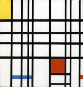 Composition with Yellow, Blue and Red