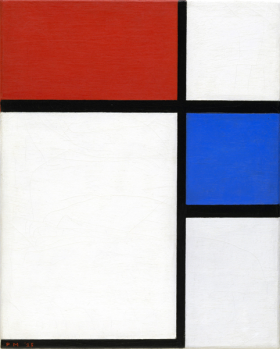 Composition No. II, with Red and Blue 1929