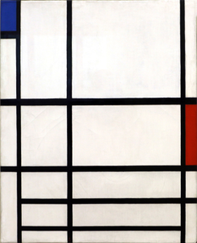 Composition in red, blue and white II 1937