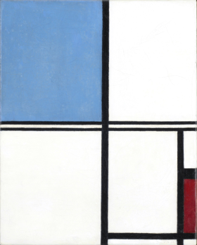 Composition with Blue and Red 1932