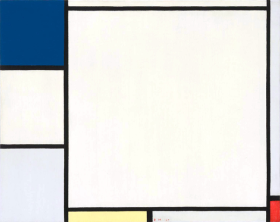Composition with Blue, Yellow, and Red 1927