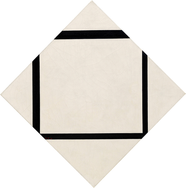 Composition No. 1 - Lozenge with Four Lines, 1930